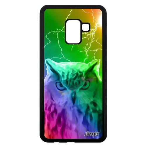 фото Красивый чехол для мобильного // samsung galaxy a8 2018 // "сова" птица совушка, utaupia, бежевый