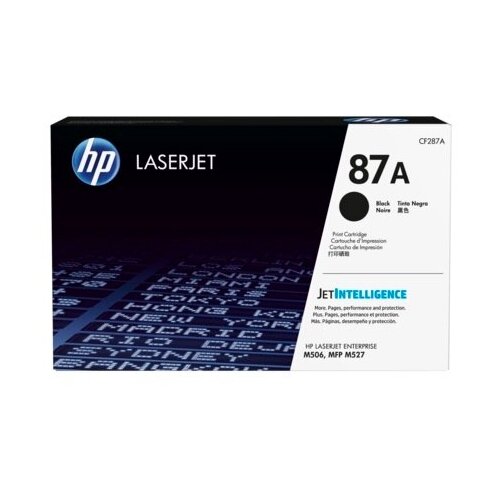 Картридж лазерный HP 87A CF287A черный (9000стр.) для HP LJ Ent M506/M527 тонер картридж 7q cf287a для hp lj m506 lj m527 чёрный 9000 стр