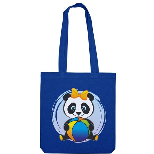 Сумка шоппер Us Basic, синий сумка малышка панда серый