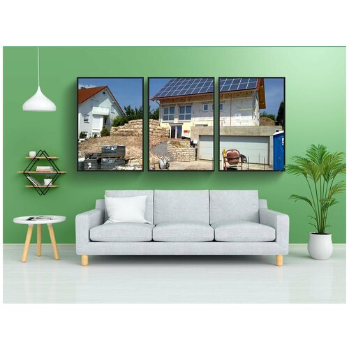 фото Набор модулных постеров для интерьера "здание, дом, германия" 60x90 см. в тубусе, без рамки lotsprints