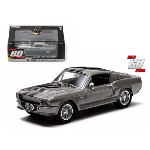 1967 Ford Shelby Mustang GT500 Элеонора Исчезла за шестьдесят секунд Фильм (2000) 1/43 Модель автомобиля, изготовленная на заказ Greenlight