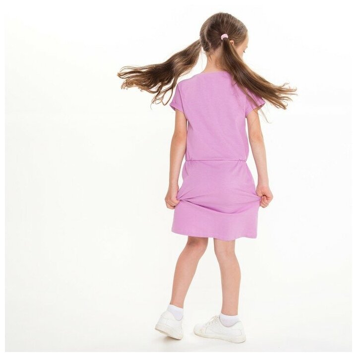 Платье для девочки, цвет сиреневый, рост 104 см