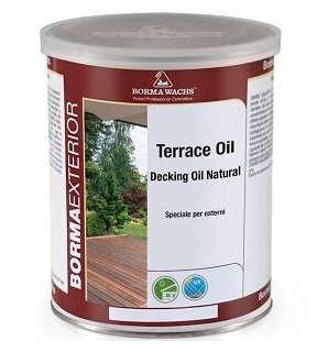 Borma Wachs Масло для террас Borma Wachs Terrace Oil 1 л. 1472 Венге, Основание Лиственница