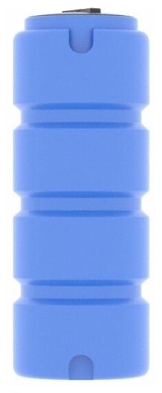 Ёмкость ЭВЛ 400 л. голубая с отводом, крышка 450мм - фотография № 1