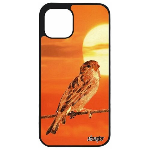 фото Чехол для телефона iphone 12 pro, "воробей" птичка птенец utaupia