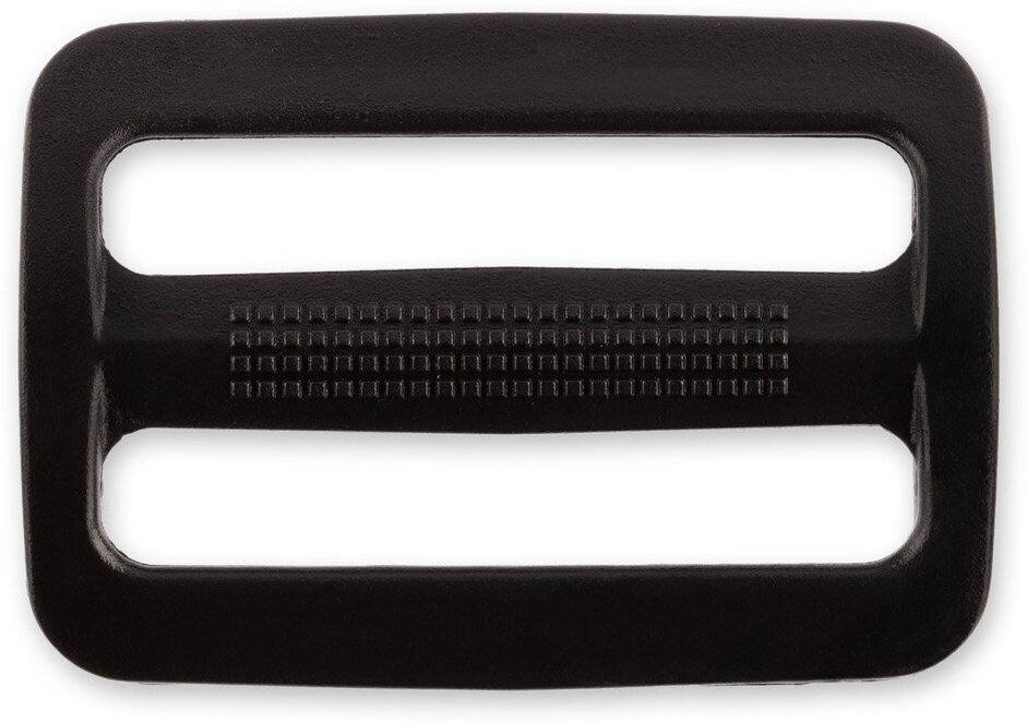 Фурнитура сумочная пластик SAR001 Пряжка двухщелевая Gamma 1.5 ( 38 мм) черный