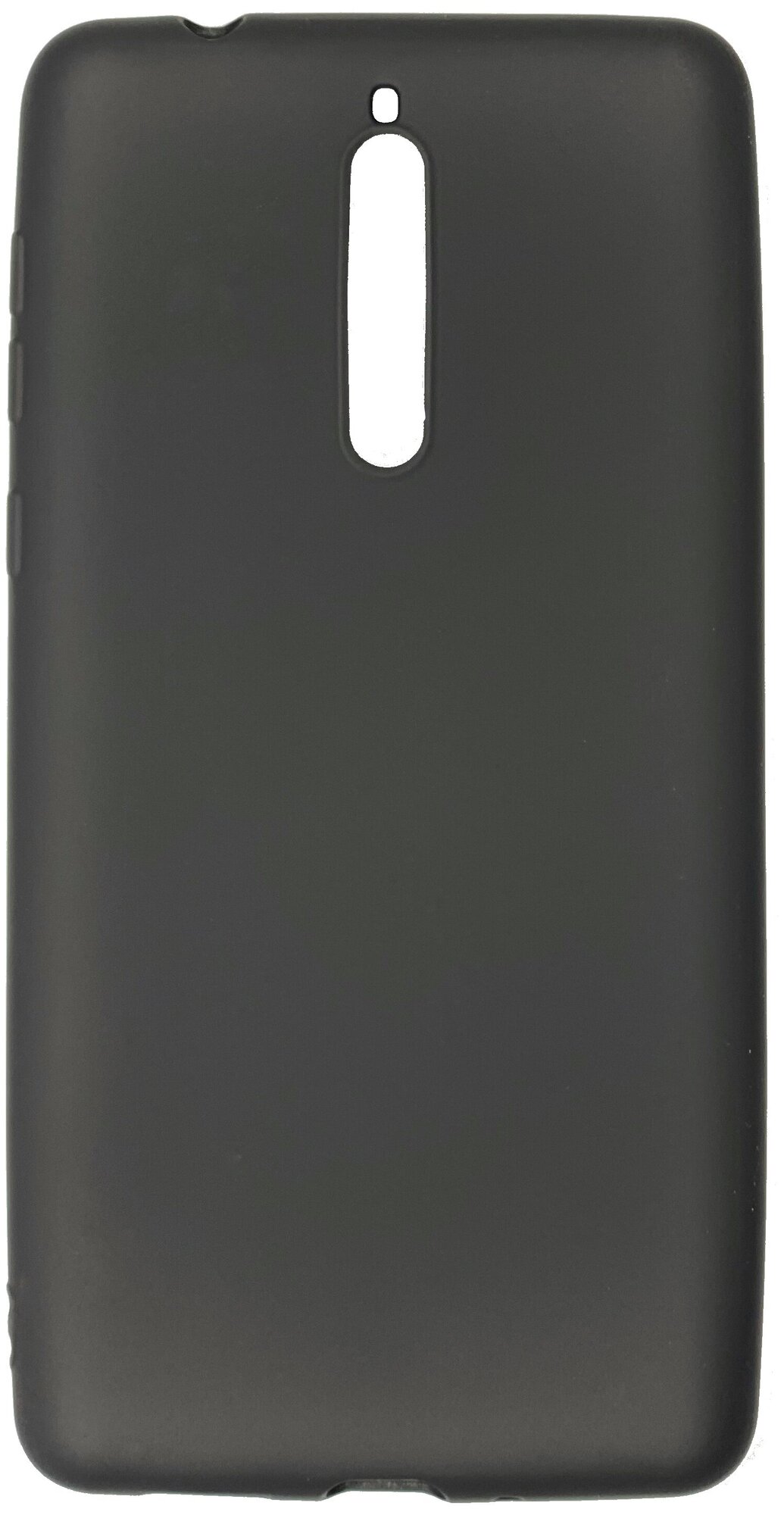 фото Силиконовый чехол MultiShop Soft TPU матовый для Nokia/Microsoft 8 черный