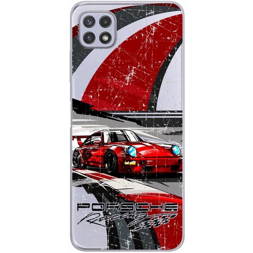 Силиконовый чехол Mcover для Samsung Galaxy A22 с рисунком Автомобиль Porsche 911 силиконовый чехол mcover для samsung galaxy note 20 с рисунком автомобиль porsche 911