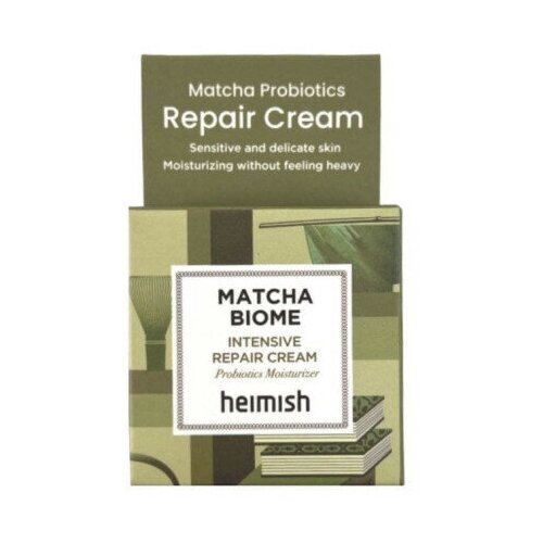 Восстанавливающий веганский крем с пробиотиками Heimish Matcha Biome Intensive Repair Cream, 5 ml