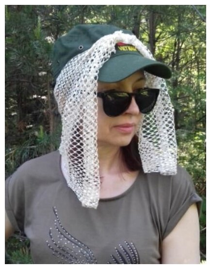 Сетка Павловского антимоскитная на голову, накомарник, защита от комаров и мошки. - фотография № 2