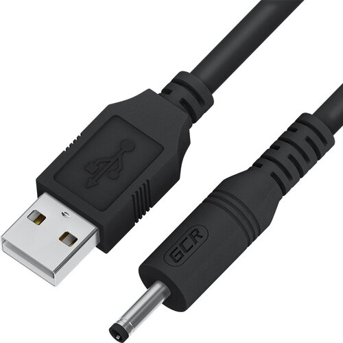 GCR Кабель питания 1.0m USB AM / DC Jack 3.5mm, черный Кабель Greenconnect 1 м (GCR-53490) переходник адаптер gcr usb dc jack 3 5 mm gcr udc 1 м черный