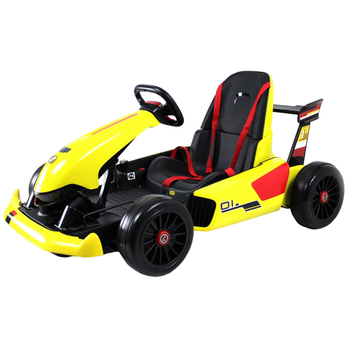 педаль газа для детского электромобиля RiverToys Автомобиль дрифт-карт H008HH, желтый