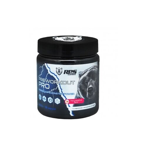 Предтренировочный комплекс RPS Nutrition Pre-workout PRO розовый грейпфрут 200 г 1 шт.