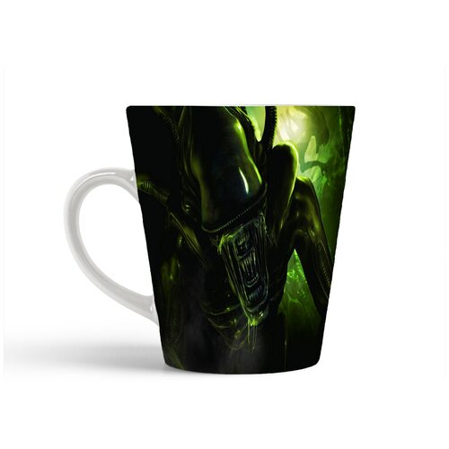 фото Кружка-латте coolpodarok aliens colonial marines чужой зелёные тона