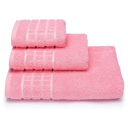 фото Полотенце megapolis - 40х60, 50х90, 70х130 см - цвет 14-1911 - розовый (комплект - 3 шт) дм