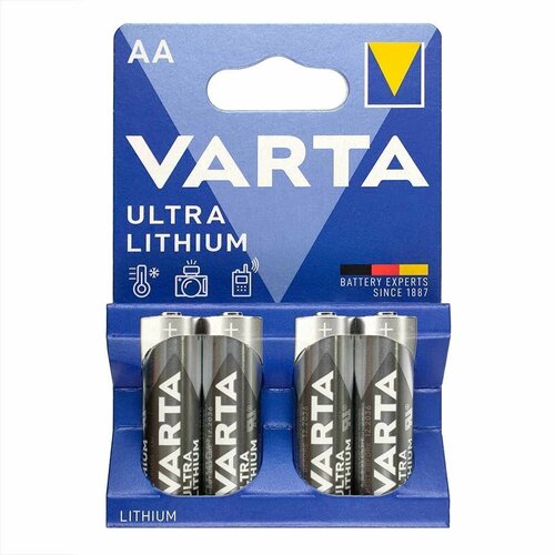 Батарейка литиевая VARTA LITHIUM 6106 FR6 BL-4 (4шт)