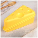 Контейнер для сыра, 19,8×10,6×7,5 см, цвет жёлтый - изображение