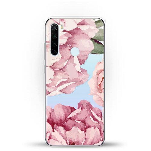 фото Силиконовый чехол пионы на xiaomi redmi note 8t andy & paul