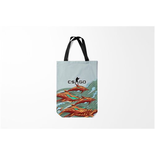 фото Сумка-шоппер / 31х42 см / counter strike cs go aquamarine revenge аквамариновая месть burnettie