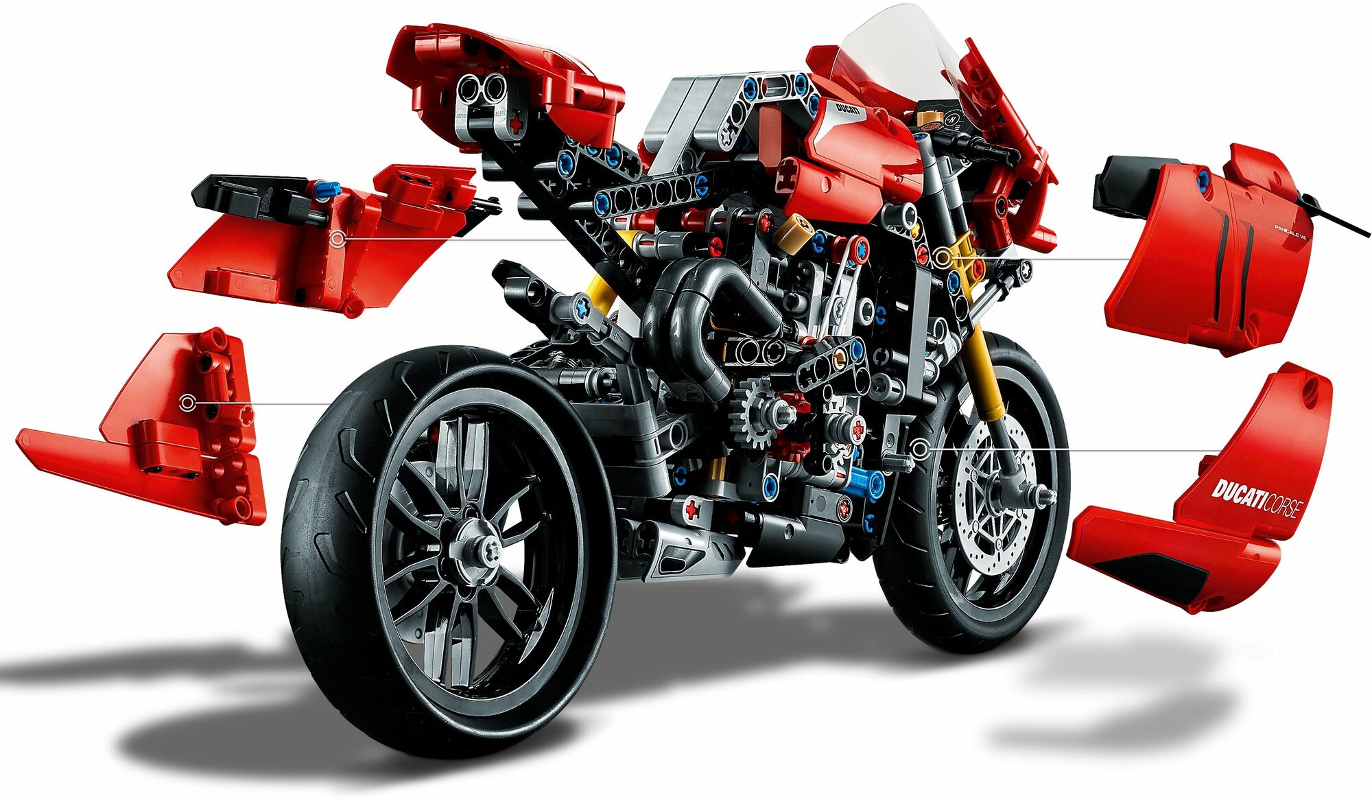 Конструктор LEGO Technic Ducati Panigale V4 R, 646 деталей (42107) - фото №16