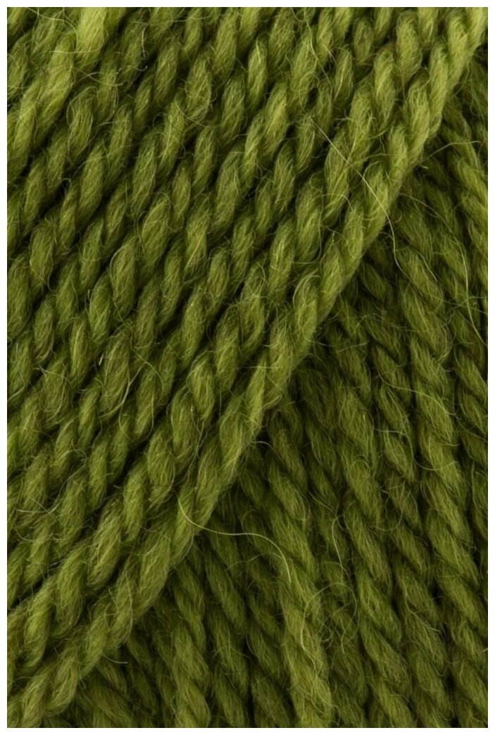 Пряжа Merino Yak, цвет 11 ярко-зеленый, 70%шерсть мериноса, 15%шерсть яка, 15%шерсть альпака 1 моток