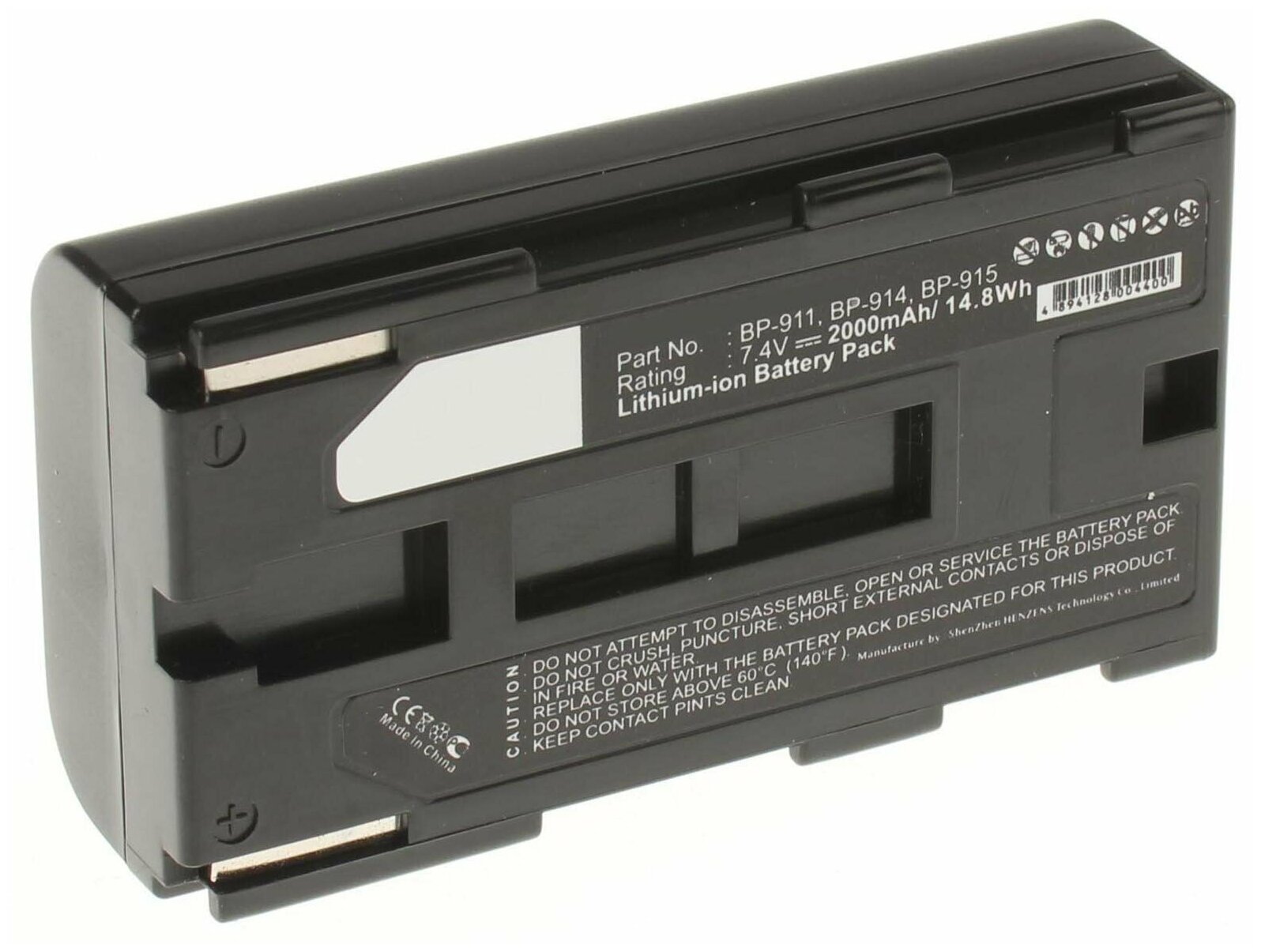 Аккумулятор iBatt iB-B1-F110 2000mAh для Canon BP-975, BP-911, BP-970, BP-955, BP-925, BP-915, BP-945, BP-950, BP-970G, BP-930, BP-950G, BP-941, BP-927, BP-924, BP-911K,