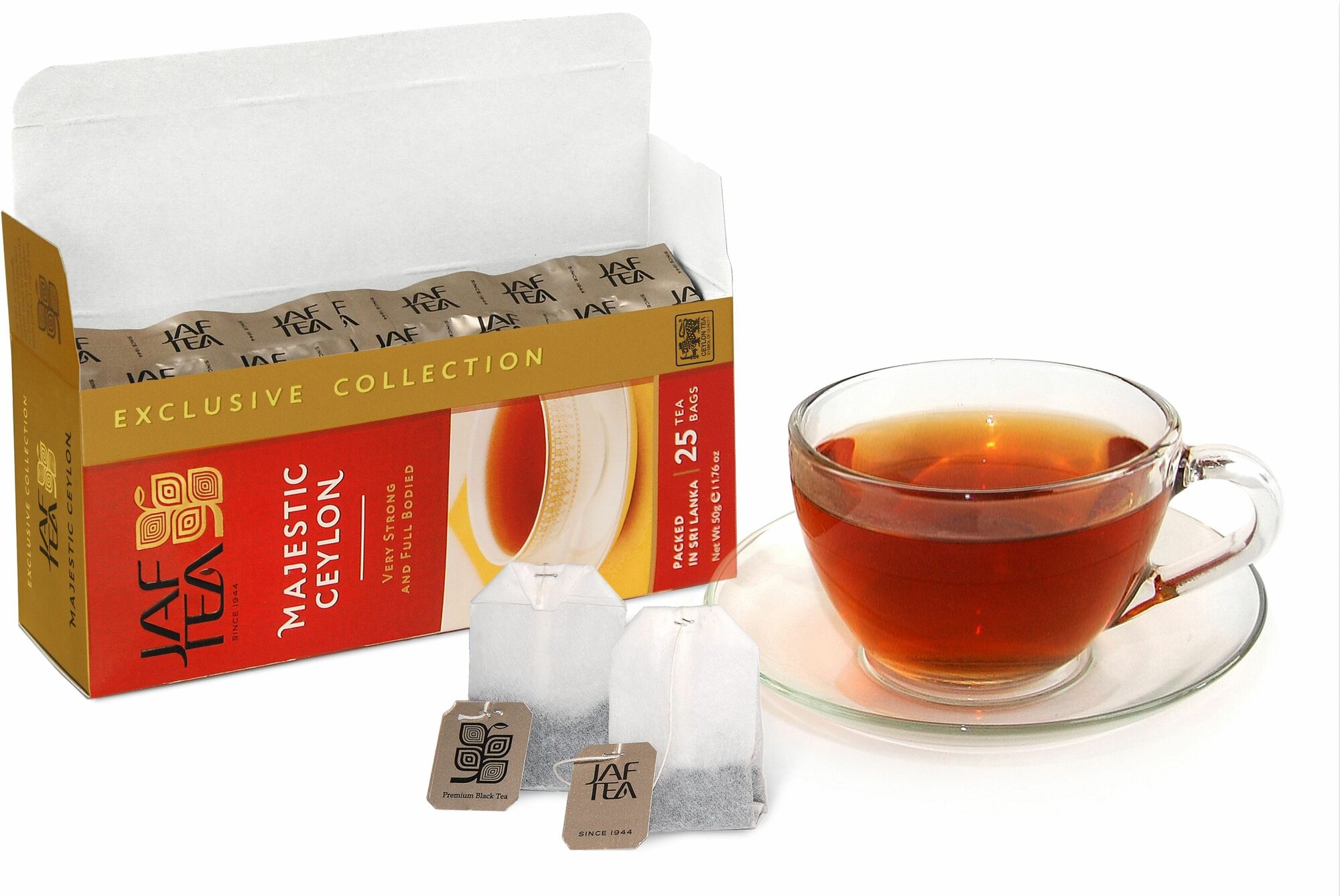 Чай чёрный JAF TEA Majestic Ceylon 25 пакетиков