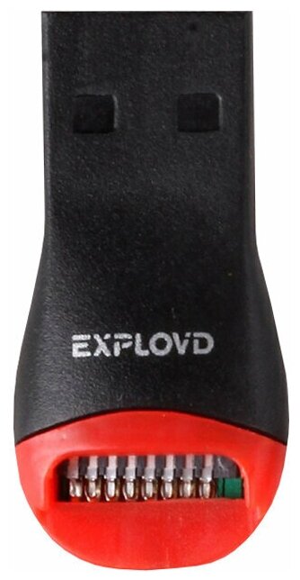 Кардридер Exployd microSD USB 2.0 пластик черный EX-AD-265