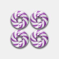 Колеса для скейтборда Footwork swirl purple, размер 54 мм, жесткость 99A, форма classic