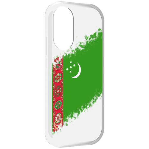 Чехол MyPads флаг герб Туркменистан-1 для Honor X7 задняя-панель-накладка-бампер
