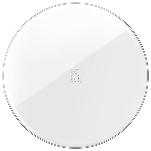 фото Беспроводное зарядное устройство baseus simple, 2a, 15w, белый, для type-c (wxjk-b02)