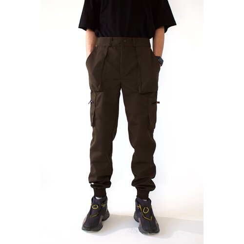 Летние джоггеры IDCOMPANY хаки 48-50 182-188 2022 джоггеры мужские брюки карго американские повседневные камуфляжные хлопковые брюки мужская одежда уличная одежда корейские трендов