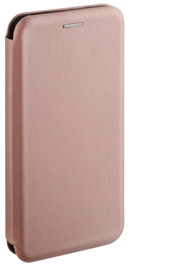 Чехол - книжка кожа розовое золото для Realme C21 с магнитным замком подставкой и отделением для карт / реалми ц21 / книга