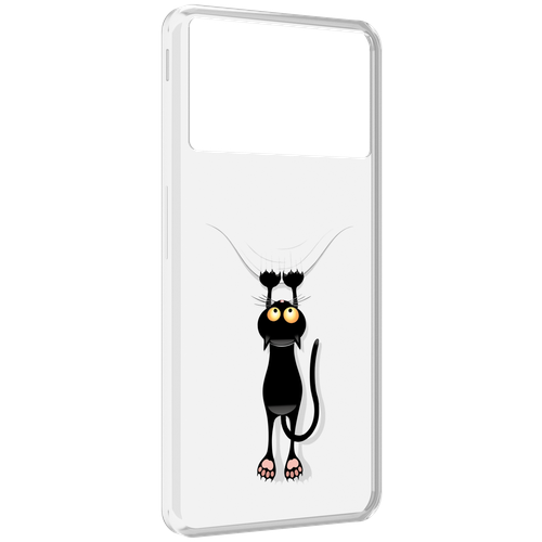 Чехол MyPads Висячий-кот для ZTE Nubia Z40S Pro задняя-панель-накладка-бампер чехол задняя панель накладка бампер mypads висячий кот для honor x9 pro противоударный