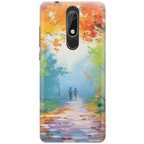 фото Re:pa накладка transparent для nokia 5.1 с принтом "яркая осень"