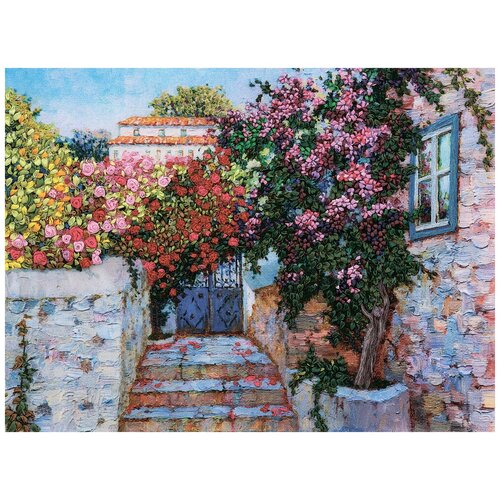 фото Набор для вышивания panna "греческий дворик" 33.5x25 см