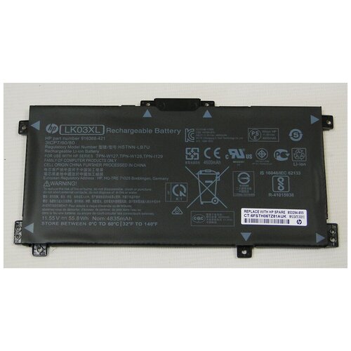 аккумулятор для hp 15 dh org 11 55v 5676mah p n pg06xl hstnn db9f Аккумулятор для ноутбука HP Envy x360 15-bp, 15m-bp, (LK03XL, HSTNN-LB7U, HSTNN-UB7I), 55.8Wh, 4600m