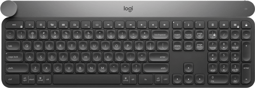 Беспроводная клавиатура Logitech Craft серый, английская/русская (ANSI), 1 шт.