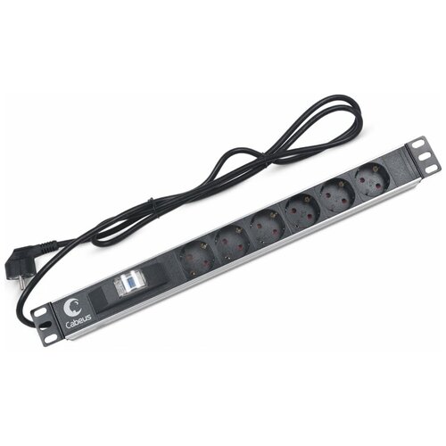 Блок розеток CABEUS PDU-6P-B-2EU 6 роз 16А 250V шнур 2м (PDU-6P-B-2EU)