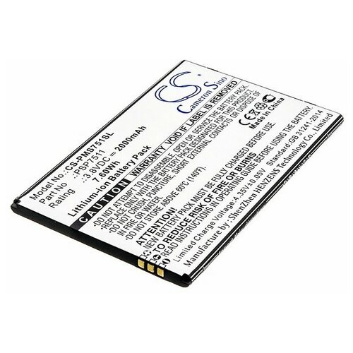 аккумулятор cameronsino cs pms751sl для смартфона prestigio psp7511duo 2000mah Аккумулятор для телефона Prestigio Muze B7 (PSP7511)