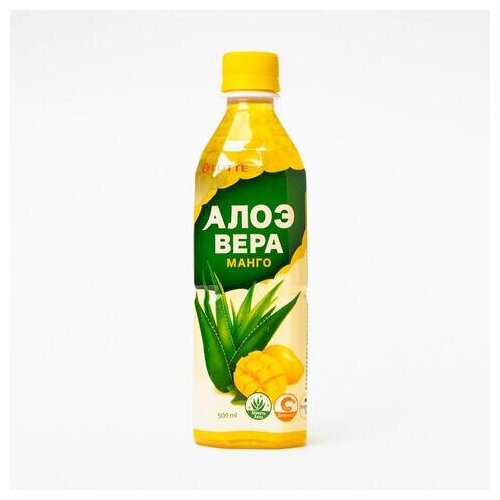 Напиток Lotte Aloe Vera Манго сокосодержащий с мякотью алоэ 500мл - фото №5