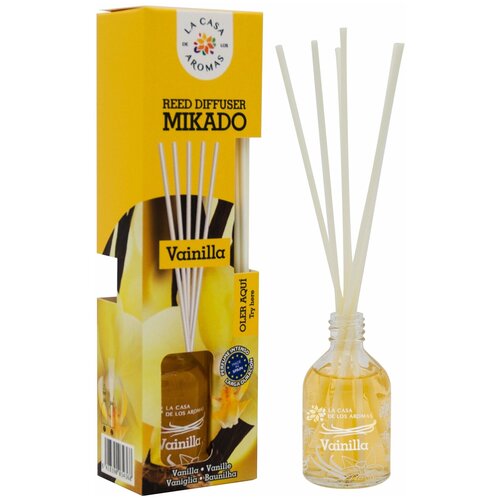 Ароматический диффузор микадо, La Casa de los Aromas , Ваниль, 50мл.