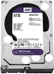 Жесткий диск 3.5 4 Tb 5400 rpm 64 Mb cache Western Digital Purple SATA III 6 Gb/s WD40PURZ