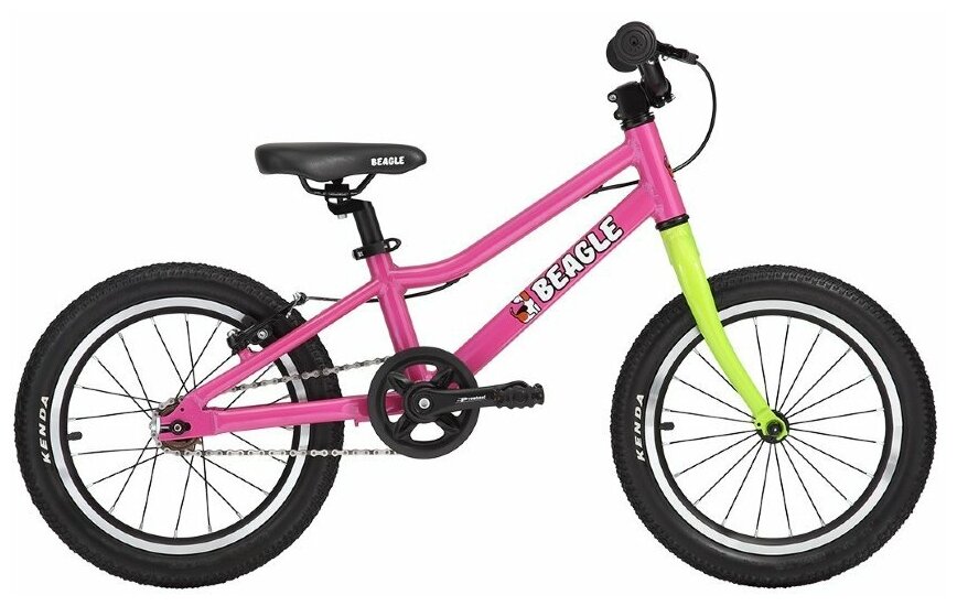 Велосипед Beagle 116X розовый/зеленый