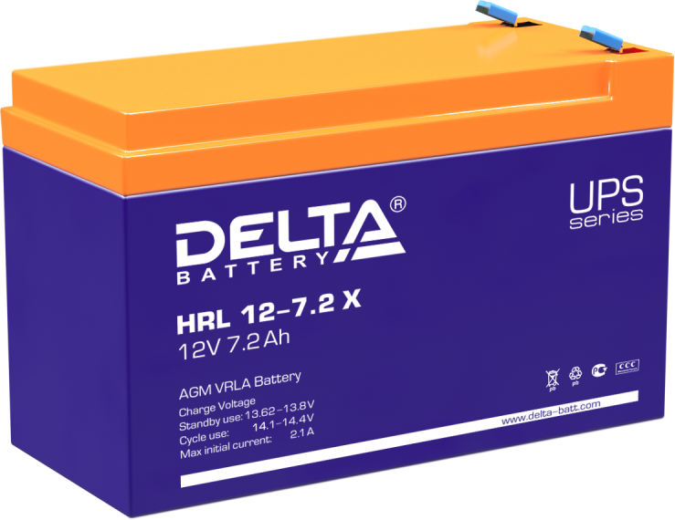 Delta HRL12-7.2 Х, 7.2 А·ч