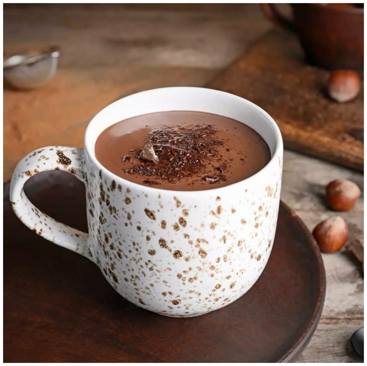 Настоящий горячий шоколад, Какао El Gusto hot chocolate dark, 450 г. растворимый. Коста-Рика - фотография № 4