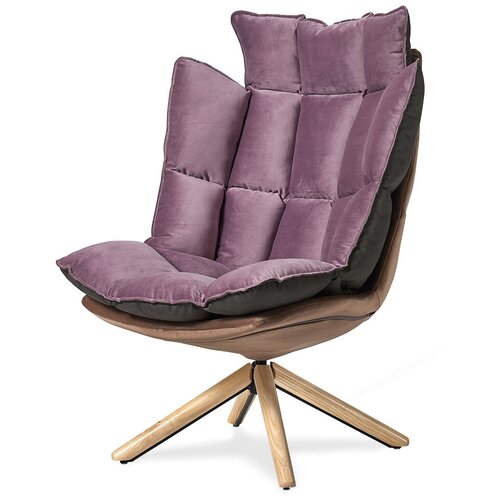 Кресло в стиле Husk, лиловый