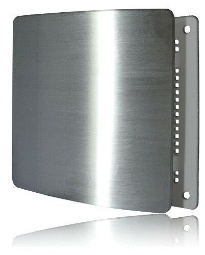 фото Решетка на магнитах РД-170 Нержавейка матовая с декоративной панелью 170х170 мм