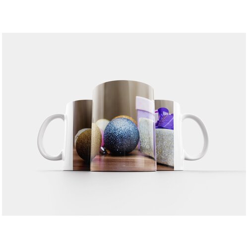 фото Кружка "рождественские подарки, счастливого нового 2018 года, рождество" 320 мл lotsprints