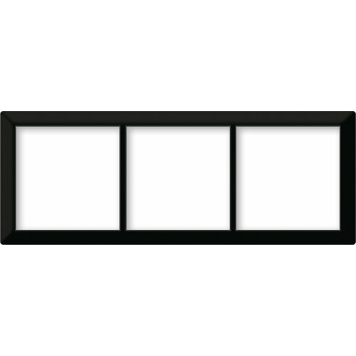Рамка трехпостовая горизонтальная вертикальная черная CGSS Практика PL-P103-BCM рамка трехпостовая горизонтальная вертикальная стеклянная светло дымчатая “эстетика” gl p103 lsg cgss